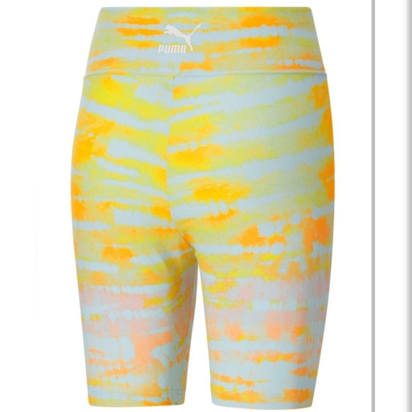 Puma Women's Tie-Dyed Bike Shorts Size Large - Picture 5 of 12